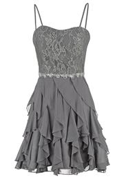 Laona Festkjole Frost Grey