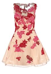 Luxuar Fashion Festkjole Beige